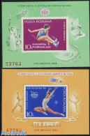 Romania 1984 Olympic Games Los Angeles 2 S/s, Mint NH, Sport - Athletics - Gymnastics - Olympic Games - Ongebruikt