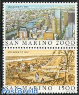 San Marino 1984 Melbourne 2v [:], Mint NH, Art - Architecture - Unused Stamps