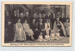 Luxembourg - Baptême De S.A.R. La Princesse Alix - CARTE PHOTO - Ed. Aloyse Anen Fils  - Familia Real