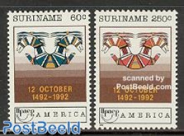 Suriname, Republic 1992 UPAE 2v, Mint NH, U.P.A.E. - Suriname