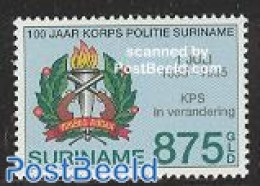 Suriname, Republic 1995 Police 1v, Mint NH, History - Various - Coat Of Arms - Police - Policia – Guardia Civil