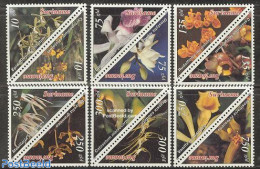 Suriname, Republic 1996 Orchids 6x2v, Mint NH, Nature - Flowers & Plants - Orchids - Surinam