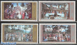 Vatican 2002 Sixtine Chapel 4v, Mint NH, Art - Paintings - Ungebraucht