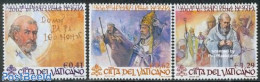 Vatican 2002 Pope S. Leone IX 3v (1v With Tab), Mint NH, Religion - Pope - Religion - Unused Stamps