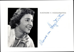 Photo Autogramm Schauspielerin Eleonore Von Hoogstratten - Schauspieler