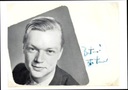 Photo Autogramm Schauspieler Otto Heuer, Portrait - Schauspieler