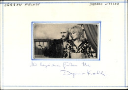 Photo Autogramm Schauspielerin Dagmar Koller Mit Jürgen Feindt - Schauspieler