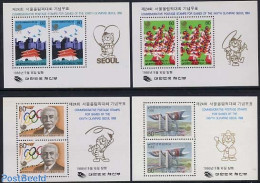 Korea, South 1988 Olympic Games 4 S/s, Mint NH, Sport - Olympic Games - Korea (Zuid)