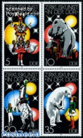 Germany, DDR 1978 Circus 4v [+], Mint NH, Nature - Performance Art - Bears - Elephants - Horses - Circus - Unused Stamps