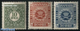 Denmark 1926 Stamps 75th Anniversary 3v, Mint NH - Ungebraucht
