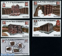 Ethiopia 1970 Cave Church 5v, Mint NH, Religion - Churches, Temples, Mosques, Synagogues - Churches & Cathedrals