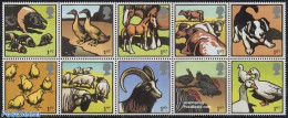 Great Britain 2005 Farm Animals 10v [++++], Mint NH, Nature - Animals (others & Mixed) - Birds - Cattle - Dogs - Ducks.. - Unused Stamps
