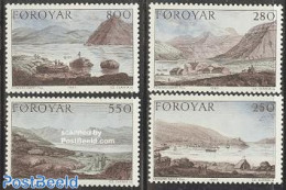 Faroe Islands 1985 Stanley Expedition 4v, Mint NH, History - Transport - Explorers - Ships And Boats - Onderzoekers