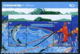Faroe Islands 2010 Norden, Coastal Life S/s, Mint NH, History - Nature - Europa Hang-on Issues - Fish - Fishing - Europäischer Gedanke