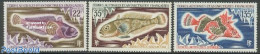 French Antarctic Territory 1971 Fish 3v, Mint NH, Nature - Fish - Unused Stamps