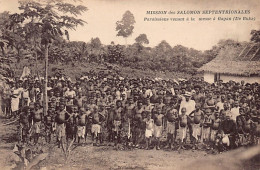 Papua New Guinea - GAGAN - Parishioners Coming To Mass - Publ. Mission Des Salomon Septentrionales  - Papoea-Nieuw-Guinea