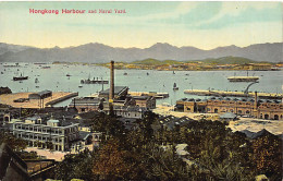 China - HONG KONG - Harbour And Naval Yard - Publ. Turco-Egyptian Tobacco Store  - Cina (Hong Kong)