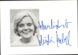 Photo Autogramm Schauspielerin Heidi Kabel, Buchwerbung - Schauspieler