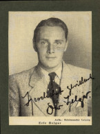 Photo Autogramm Schauspieler Erik Helgar - Schauspieler