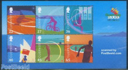 Guernsey 2003 Island Games S/s, Mint NH, Sport - Transport - Various - Athletics - Cycling - Golf - Sailing - Sport (o.. - Atletismo