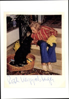Photo Autogramm Schauspielerin Ruth Kappelsberger, Mit Hund - Schauspieler
