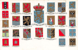 Wapens Van Provincies Van Nederland - Coats Of Arms Of Provinces Of The Netherlands - Uitg. Huygens 3758 - Autres & Non Classés