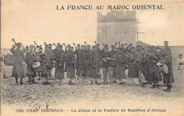 Maroc - CAMP BERTEAUX - Bataillon D'Afrique - La Clique Et La Fanfare - Bat D'Af - Les Joueyx - Ed. Boumendil 1294 - Autres & Non Classés