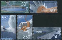 Iceland 2004 Geothermal Energy 5v, Mint NH, History - Science - Geology - Energy - Nuovi