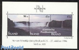 Iceland 1996 Nordia, Stamp Day S/s, Mint NH, Nature - Water, Dams & Falls - Stamp Day - Neufs