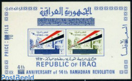 Iraq 1967 Ramadan Revolution S/s, Mint NH, History - Flags - Irak