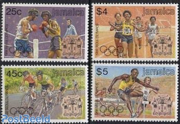 Jamaica 1988 Olympic Games 4v, Mint NH, Sport - Athletics - Boxing - Cycling - Olympic Games - Leichtathletik