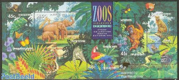 Australia 1994 Melbourne Stamp Show S/s, Mint NH, Nature - Animals (others & Mixed) - Elephants - Monkeys - Parrots - .. - Unused Stamps