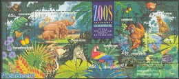 Australia 1994 Swanpex S/s, Mint NH, Nature - Animals (others & Mixed) - Elephants - Monkeys - Parrots - Philately - Unused Stamps