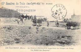 La France Au Maroc - TAOURIT - Le Général Bailloud Inspectant Les Troupes Du Camp - Défilé Des Zouaves - Ed. N. Boumendi - Other & Unclassified