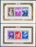 Belgium 1949 Culture 2 S/s, Mint NH, Art - Paintings - Unused Stamps