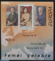 Moldova 1996 Europa, Famous Women S/s, Mint NH, History - Europa (cept) - Women - Art - Authors - Zonder Classificatie