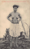 Nouvelle-Calédonie - NU ETHNIQUE - Femme Indigène De La Tribu De Ni à Bourail - Ed. J.C. 53 - Nouvelle Calédonie