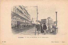 Algérie - ALGER - Sur Le Boulevard De La République - CARTE PRÉCURSEUR - Ed. Photo Leroux 130 - Alger