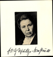 Photo Schauspielerin Edith Schultze-Westrum (1904 - 1981), Autogramm - Schauspieler