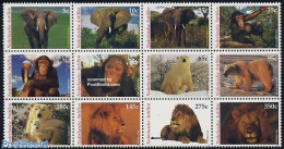 Netherlands Antilles 2004 Endangered Animals 12v Sheetlet, Mint NH, Nature - Animals (others & Mixed) - Bears - Cat Fa.. - Other & Unclassified
