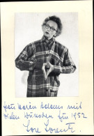 Photo Autogramm Kabarettistin Lore Lorentz, Das Kommödchen - Sonstige & Ohne Zuordnung