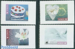 Norway 2006 Special Event Stamps 4v S-a, Mint NH, Nature - Various - Flowers & Plants - Greetings & Wishing Stamps - Nuevos