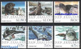 New Zealand 1992 Antarctic Seals 6v, Mint NH, Nature - Science - Animals (others & Mixed) - Sea Mammals - The Arctic &.. - Unused Stamps