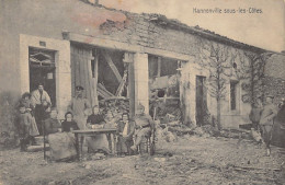 Hannonville-sous-les-Côtes (55) Soldats, Paysans Ferme En Ruine - Ed. Schaar Et Dathe Trier - Autres & Non Classés