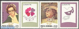 Romania 1996 Europa 2v+2tabs [:T: :T], Mint NH, Health - History - Performance Art - Health - Europa (cept) - Women - .. - Unused Stamps