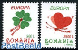 Romania 1998 Europa, Festivals 2v, Mint NH, History - Europa (cept) - Unused Stamps