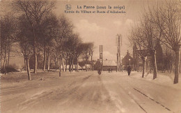 België - DE PANNE (W. Vl.) Onder De Sneeuw - Dorpsingang En Adinkerkeweg - De Panne