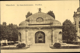 CPA München Bayern, St. Hubertusbrunnen, Pavillon - Andere & Zonder Classificatie