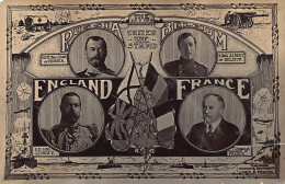 Russia - World War One - United We Stand - Tsar Nicholas II And Other Allied Head Of States - Publ. Unknown  - Rusia