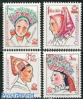 Czechoslovkia 1977 Costumes 4v, Mint NH, Various - Philately - Costumes - Otros & Sin Clasificación